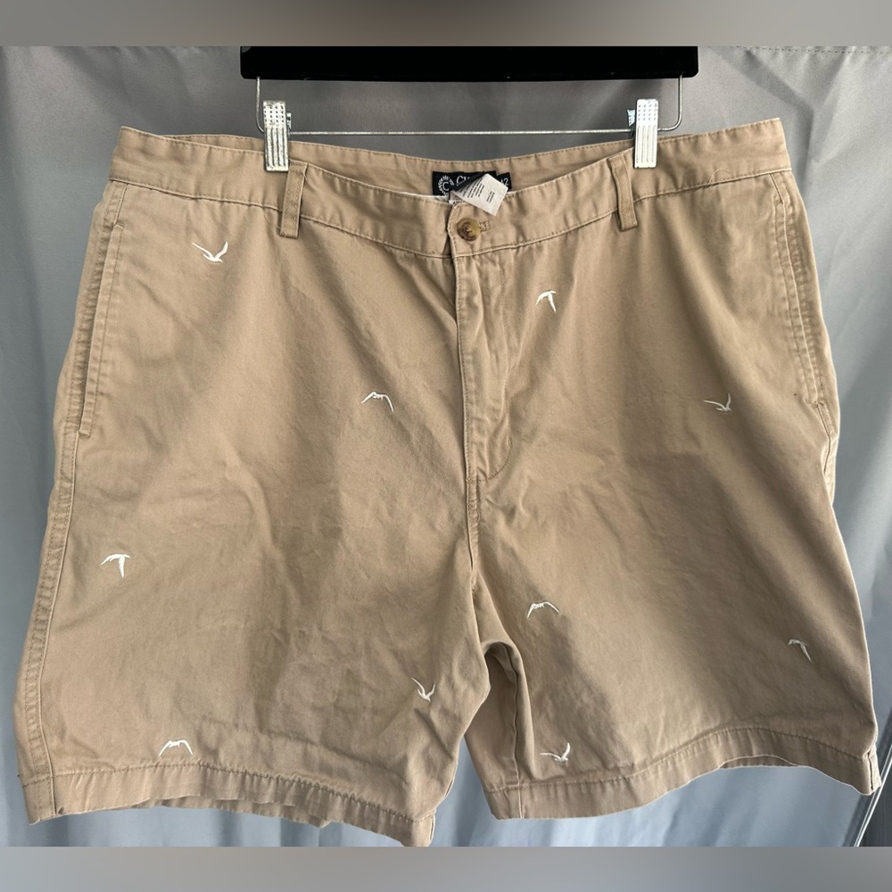 Chaps Seagull Men's Tan Shorts Size 42 100% Cotton